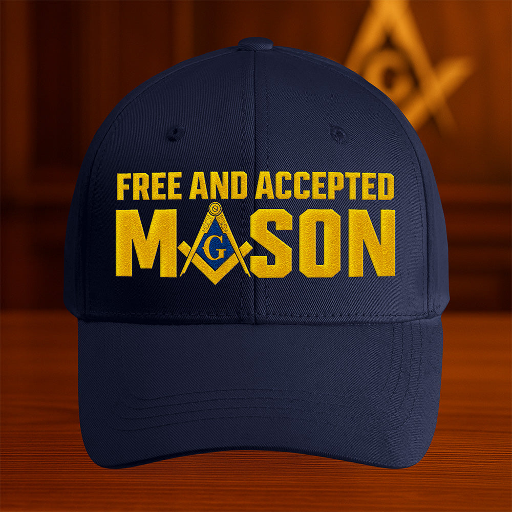 Free and Accepted Mason Hat - Embroidered