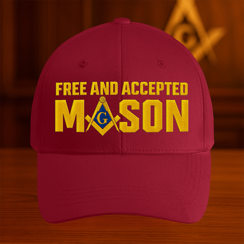 Free and Accepted Mason Hat - Embroidered
