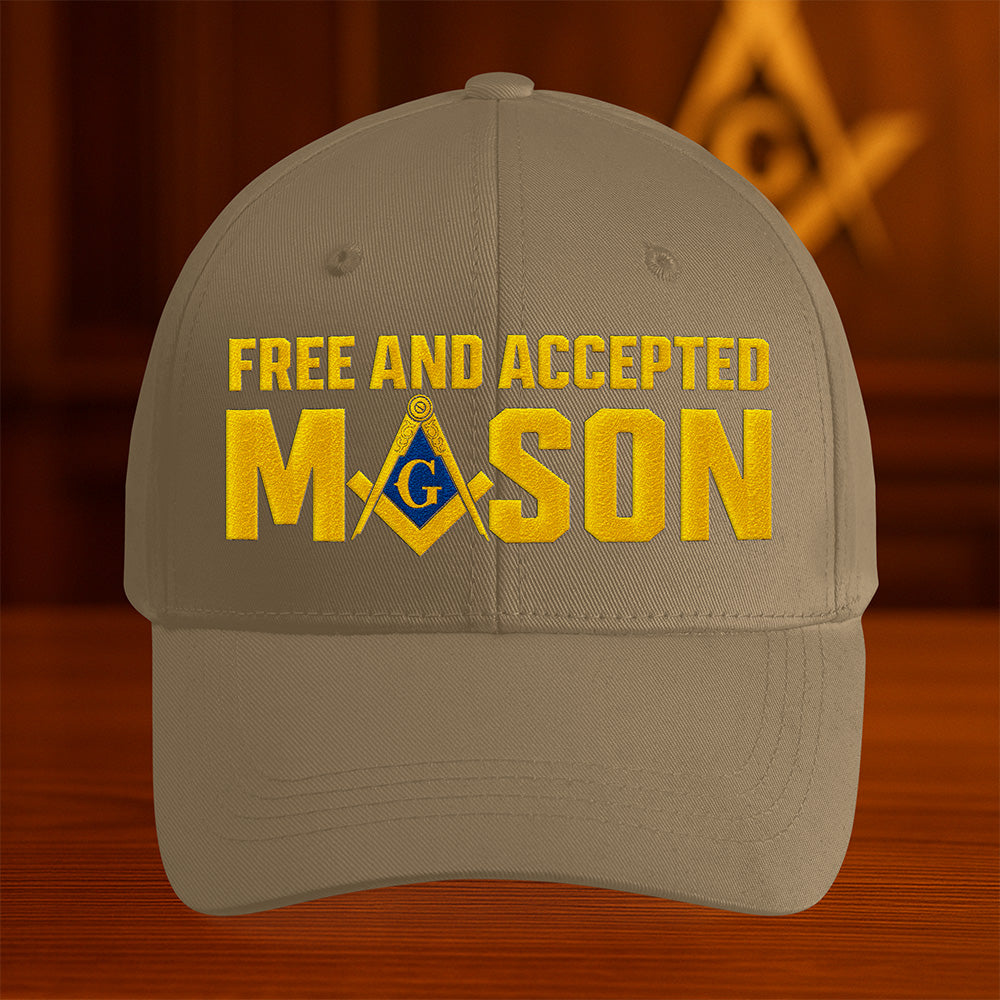 Free and Accepted Mason Hat - Embroidered