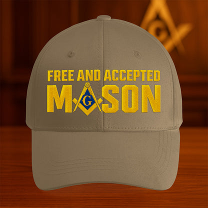 Free and Accepted Mason Hat - Embroidered