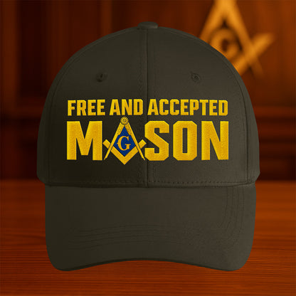 Free and Accepted Mason Hat - Embroidered