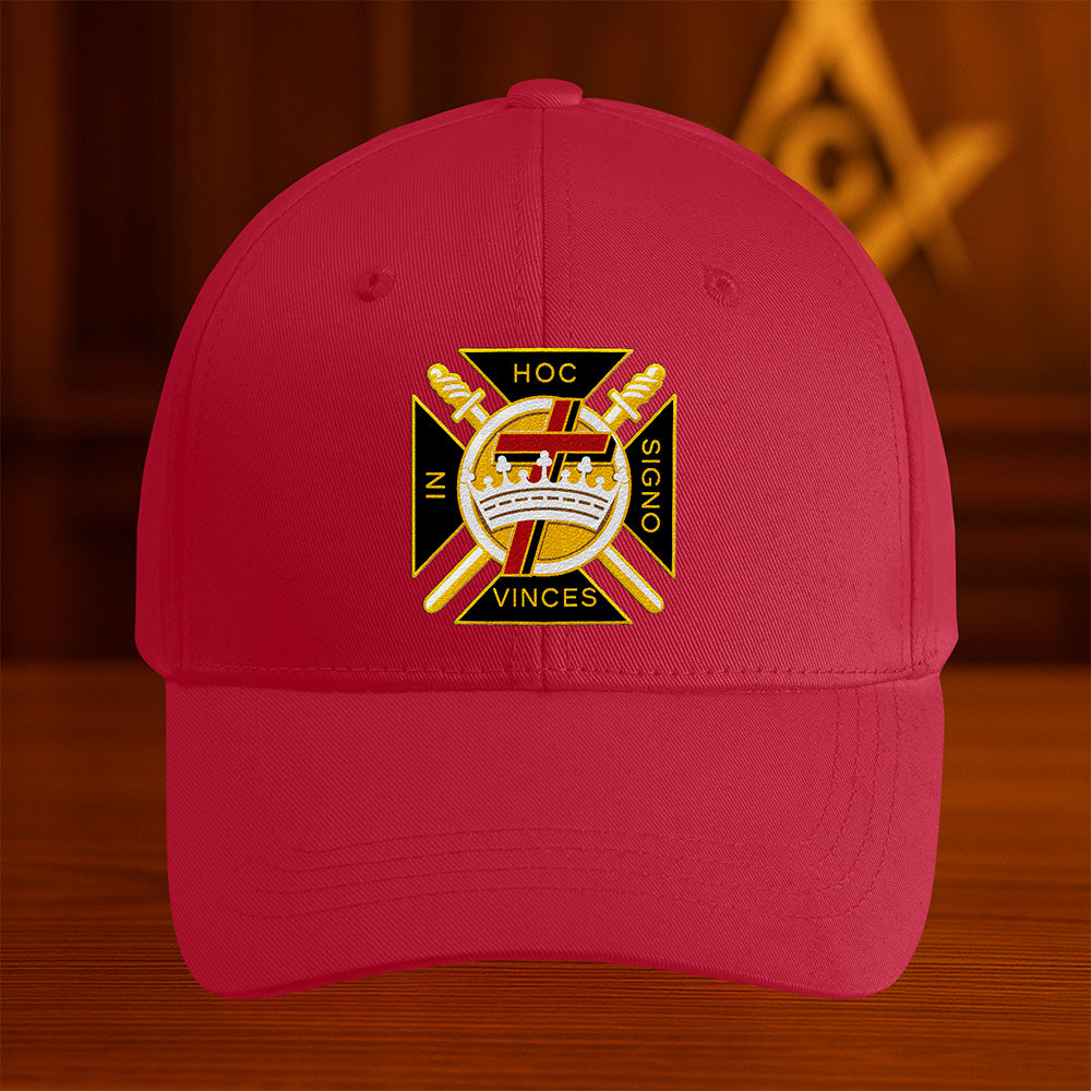 Knights Templar Hat - Embroidered