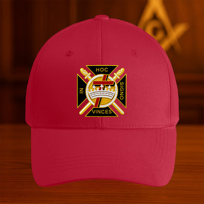 Knights Templar Hat - Embroidered
