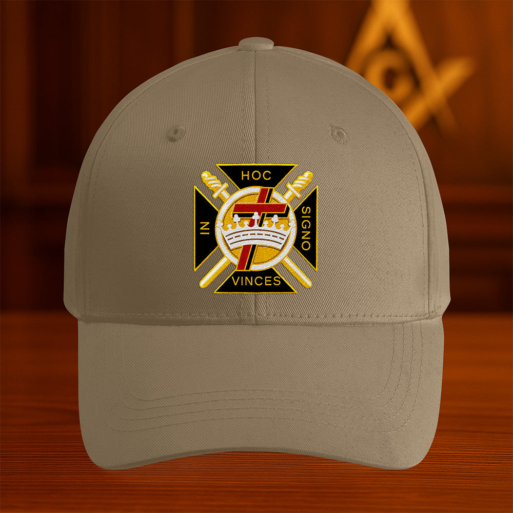 Knights Templar Hat - Embroidered