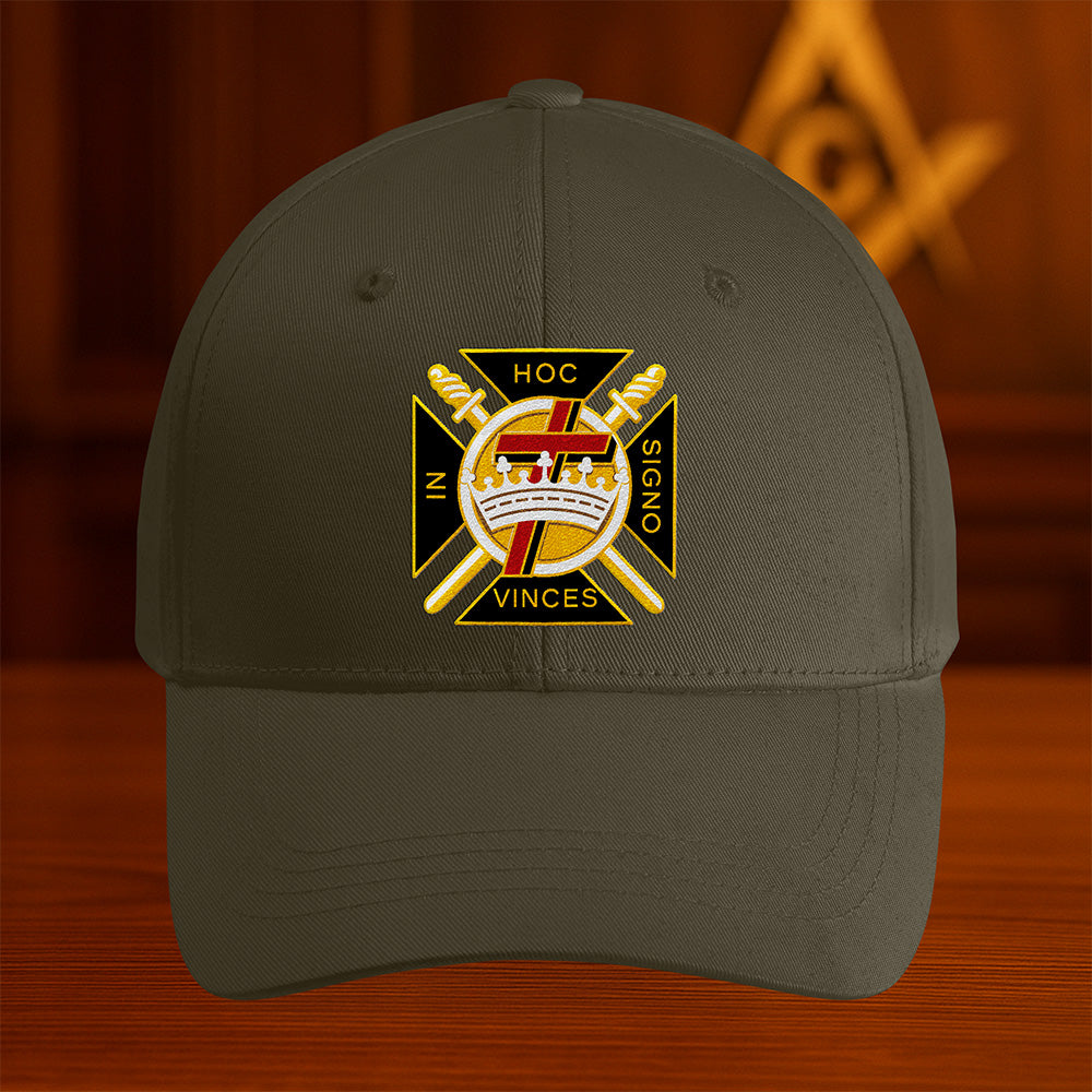 Knights Templar Hat - Embroidered