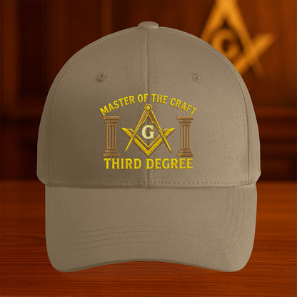 Master of The Craft Third Degree Hat - Embroidered