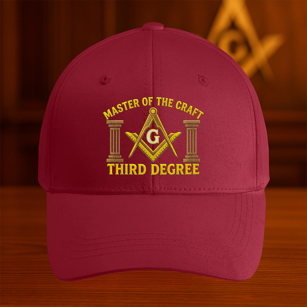 Master of The Craft Third Degree Hat - Embroidered