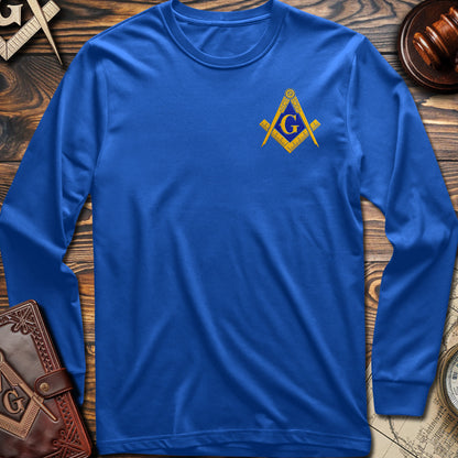 Masonic Embroidered Long Sleeve Shirt