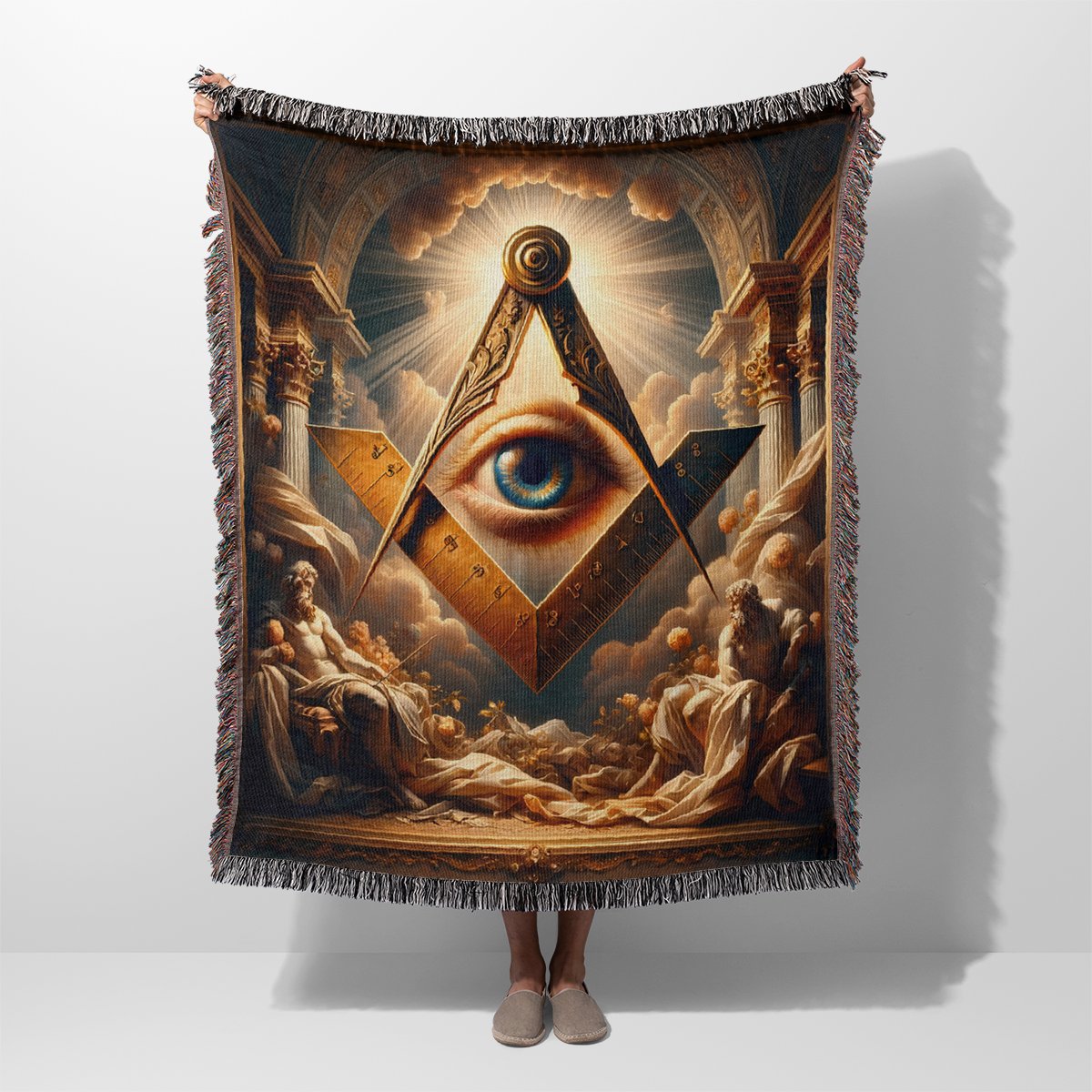Masonic Light of Providence Heirloom Woven Blanket