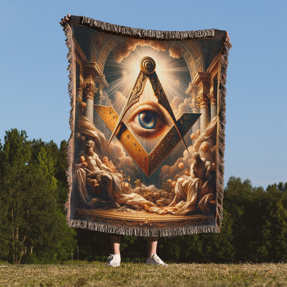 Masonic Light of Providence Heirloom Woven Blanket