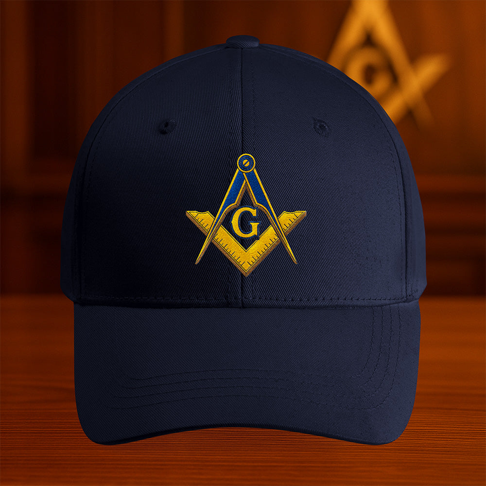 Masonic Square and Compass Hat - Embroidered
