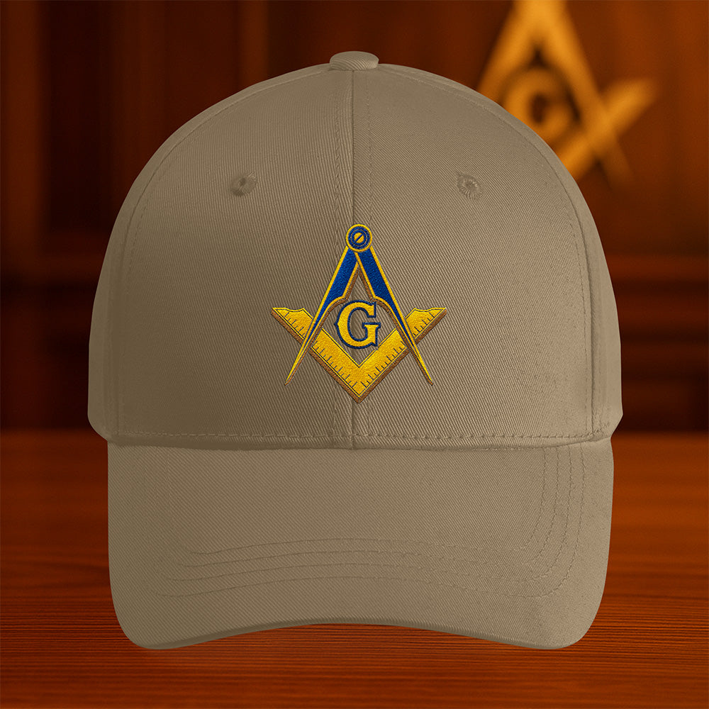 Masonic Square and Compass Hat - Embroidered