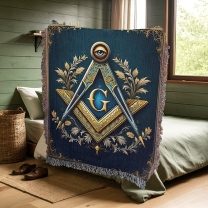 Masonic Heirloom Woven Blanket