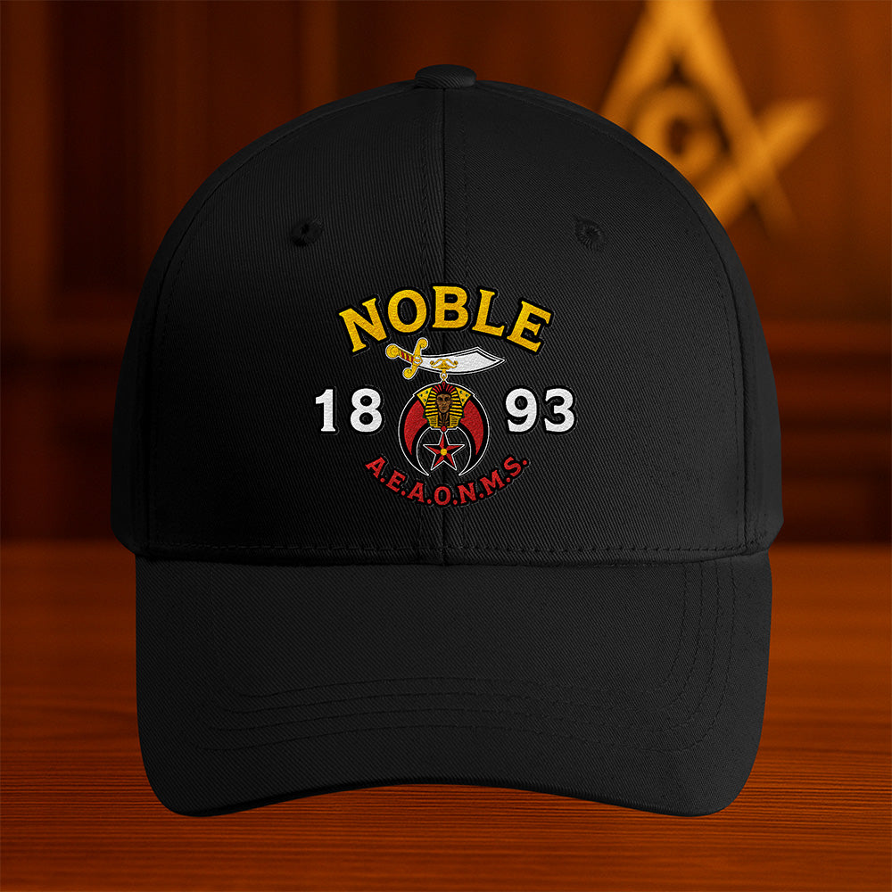 Noble 1893 AEAONMS Shriner Hat - Embroidered
