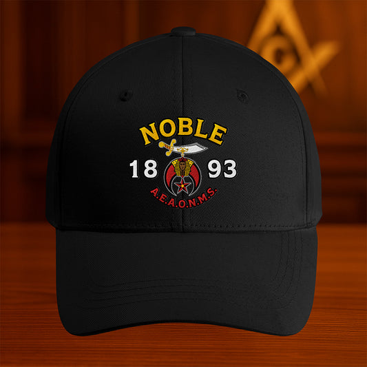 Noble 1893 AEAONMS Shriner Hat - Embroidered