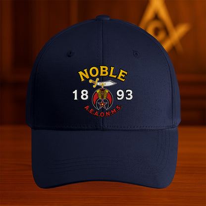 Noble 1893 AEAONMS Shriner Hat - Embroidered