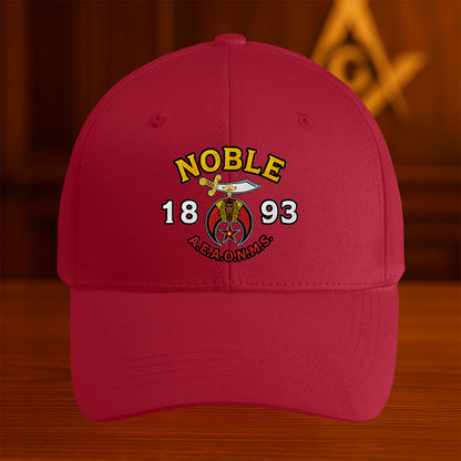 Noble 1893 AEAONMS Shriner Hat - Embroidered