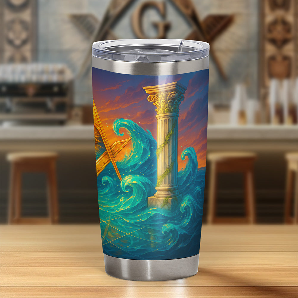 Ocean Of Light Masonic Tumbler