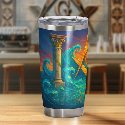 Ocean Of Light Masonic Tumbler