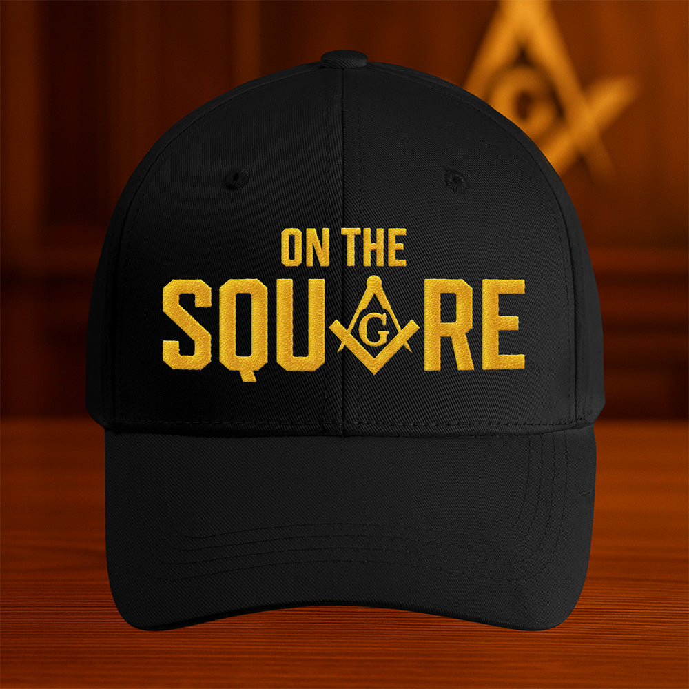 On The Square Hat - Embroidered
