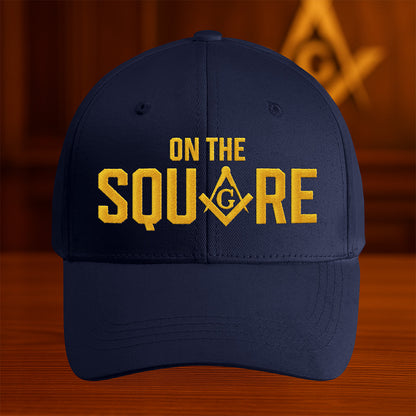 On The Square Hat - Embroidered
