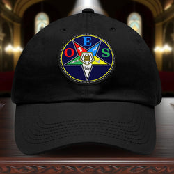 OES Masonic Leather Patch Hat