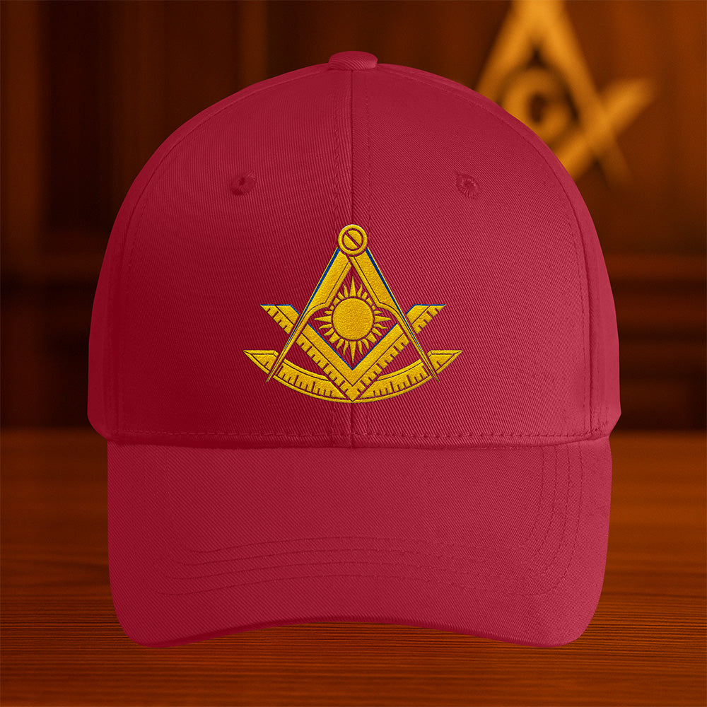 Past Master Masonic Hat - Embroidered