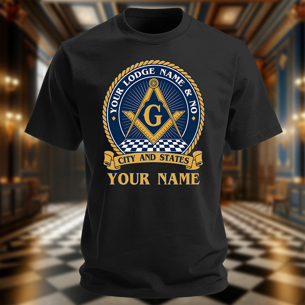 Personalized Masonic Lodge T-Shirt