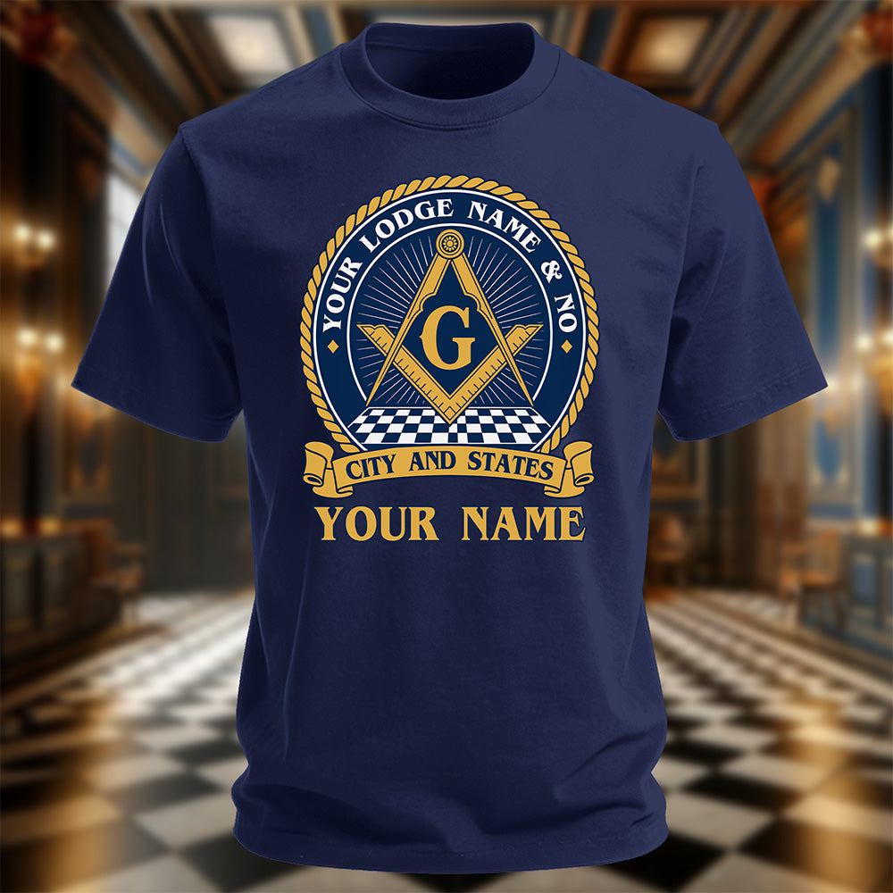Personalized Masonic Lodge T-Shirt