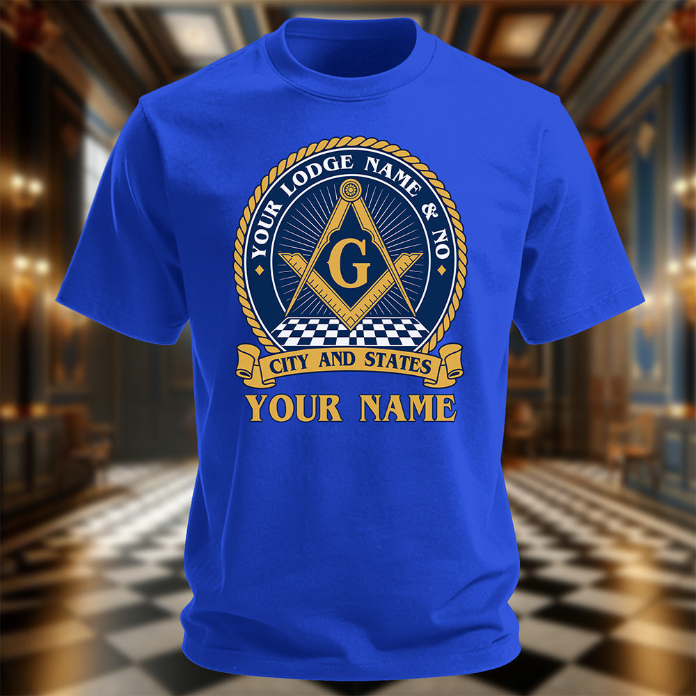 Personalized Masonic Lodge T-Shirt