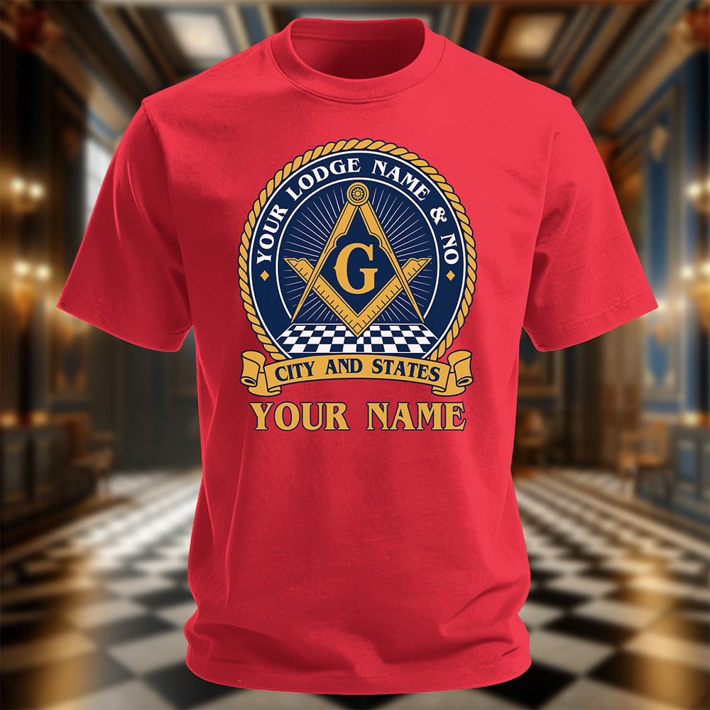 Personalized Masonic Lodge T-Shirt