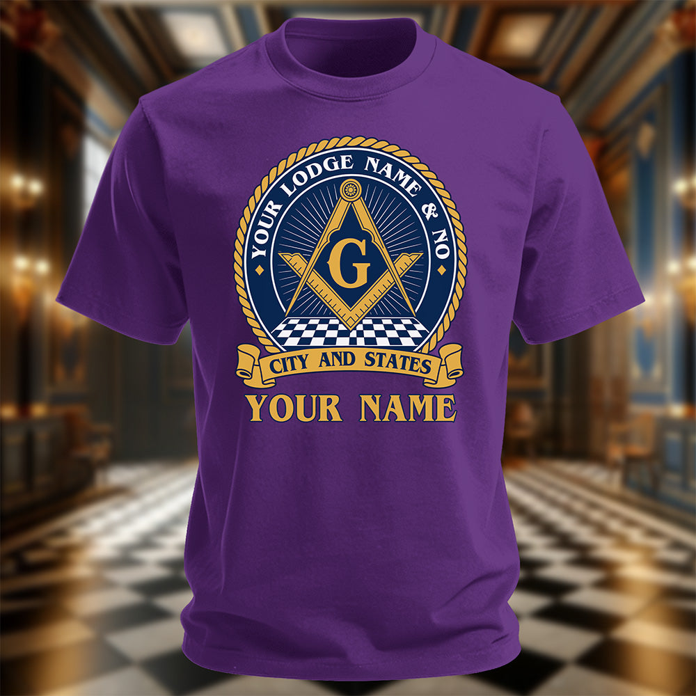 Personalized Masonic Lodge T-Shirt