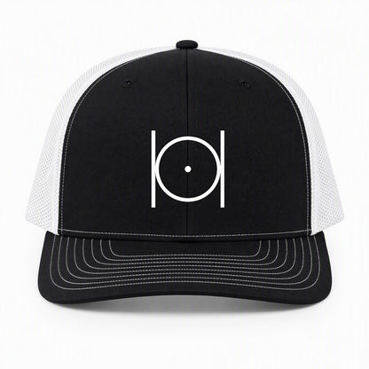 Point Within a Circle Trucker Hat - Embroidered
