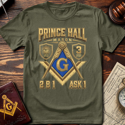 Prince Hall Mason Look To The East 3 Degrees of Light T-Shirt