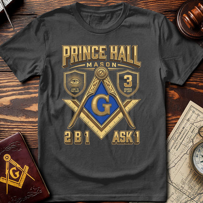 Prince Hall Mason Look To The East 3 Degrees of Light T-Shirt