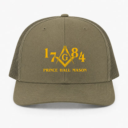 Prince Hall Trucker Hat - Embroidered