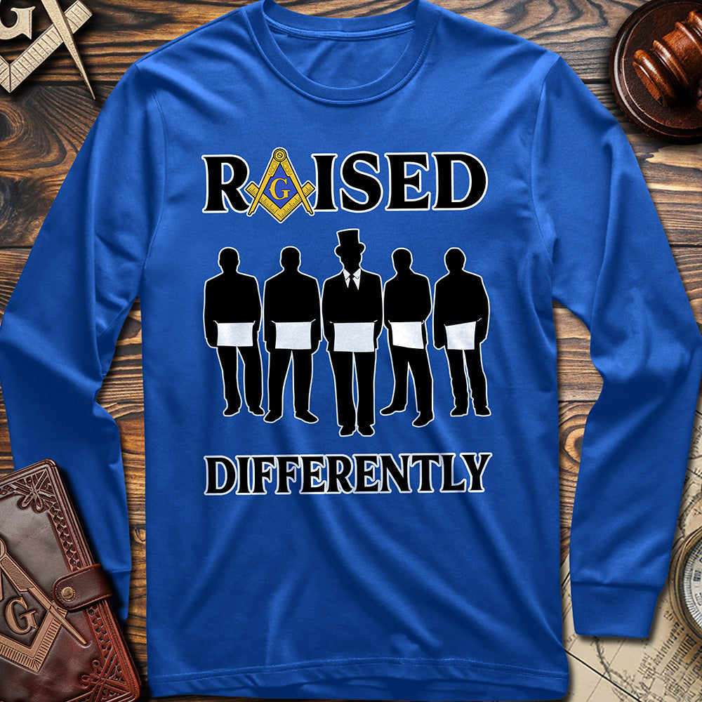 Raised Differently Masonic Long Sleeve Shirt – Made For Freemasons