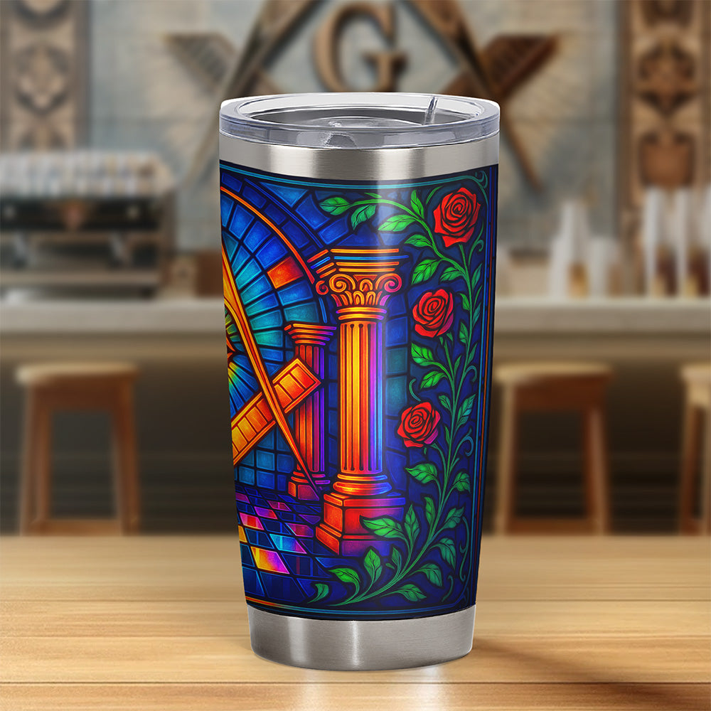 Rose & Light Masonic Tumbler
