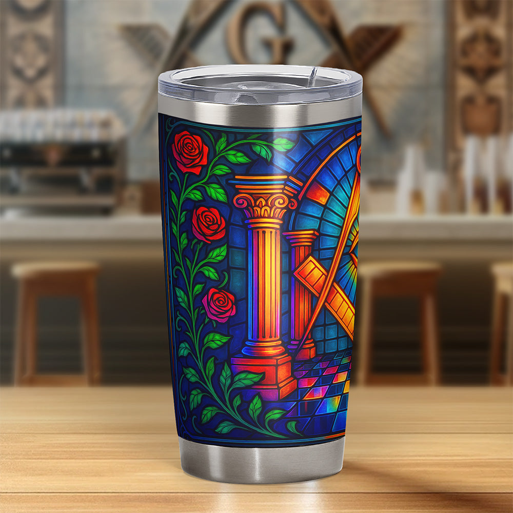 Rose & Light Masonic Tumbler