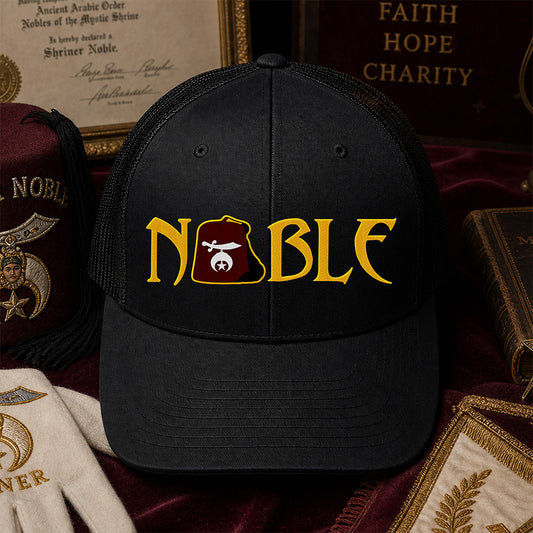 Shriner Noble Trucker Hat - Embroidered