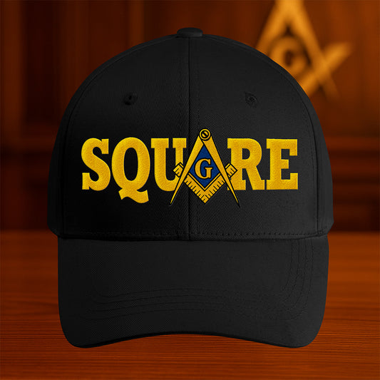 Square Masonic Hat - Embroidered