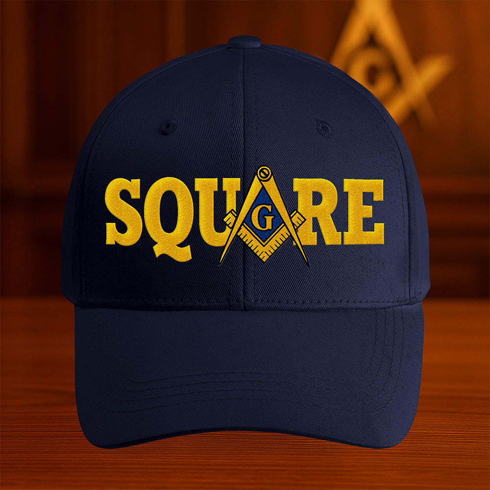 Square Masonic Hat - Embroidered