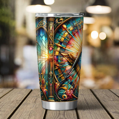 Square & Compass, The All-Seeing Eye Masonic Tumbler