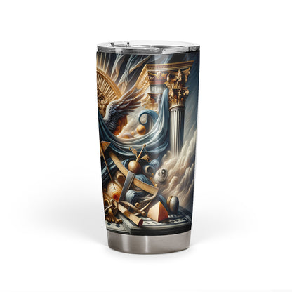 Square and Compass Masonic Tumbler