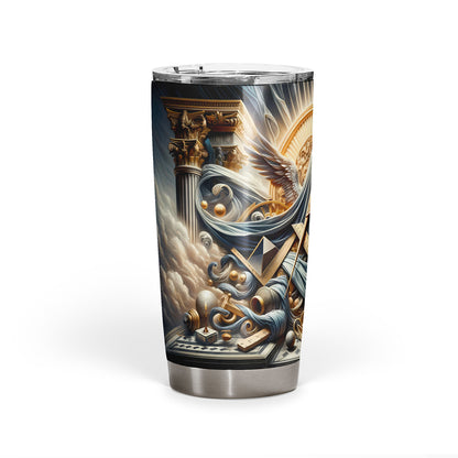 Square and Compass Masonic Tumbler