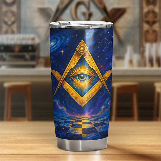 Stars of Wisdom Masonic Tumbler
