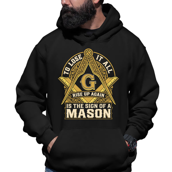 The Sign Of A Mason Masonic Hoodie
