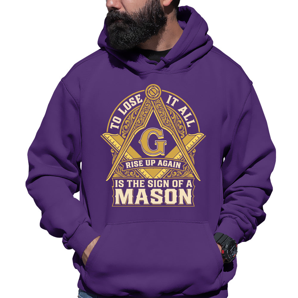 The Sign Of A Mason Masonic Hoodie