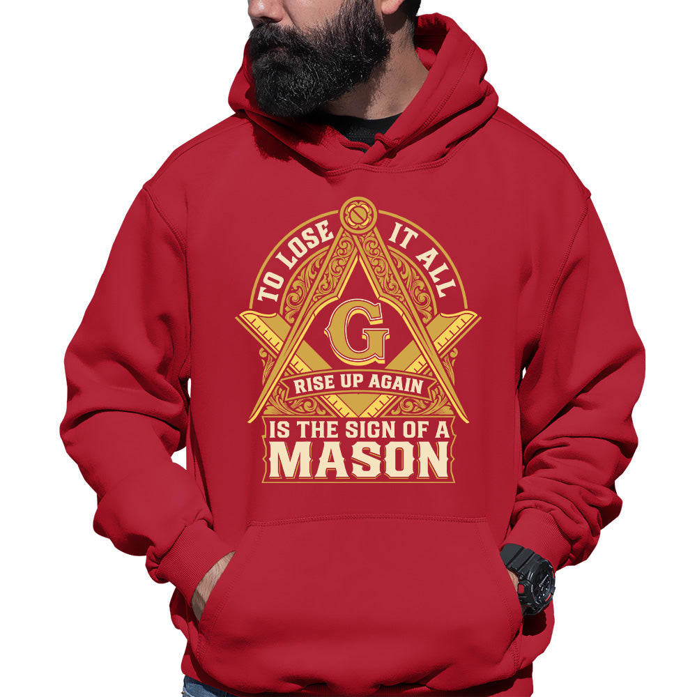 The Sign Of A Mason Masonic Hoodie