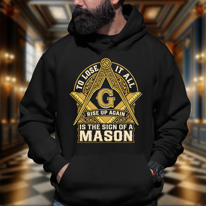 The Sign Of A Mason Masonic Hoodie